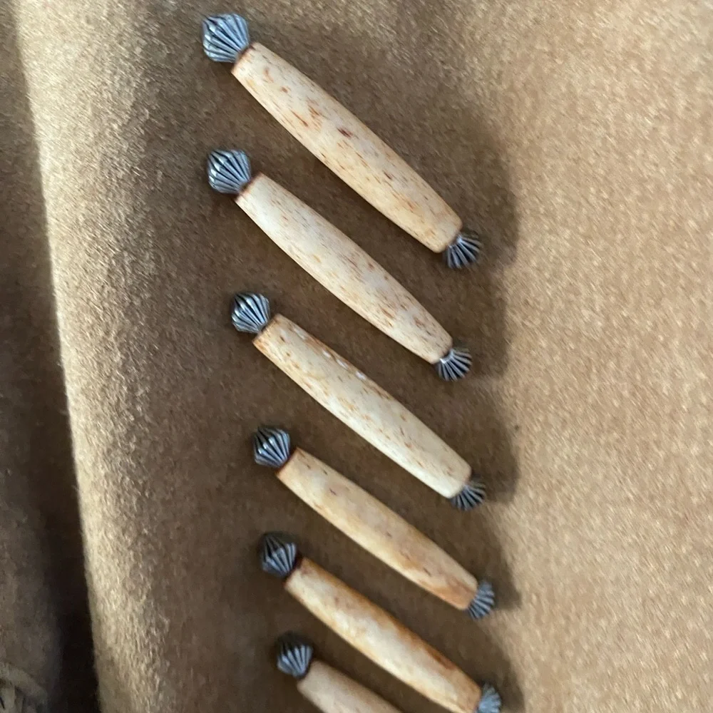 Fringe Leather Jacket in Tan - Picture 3 of 7